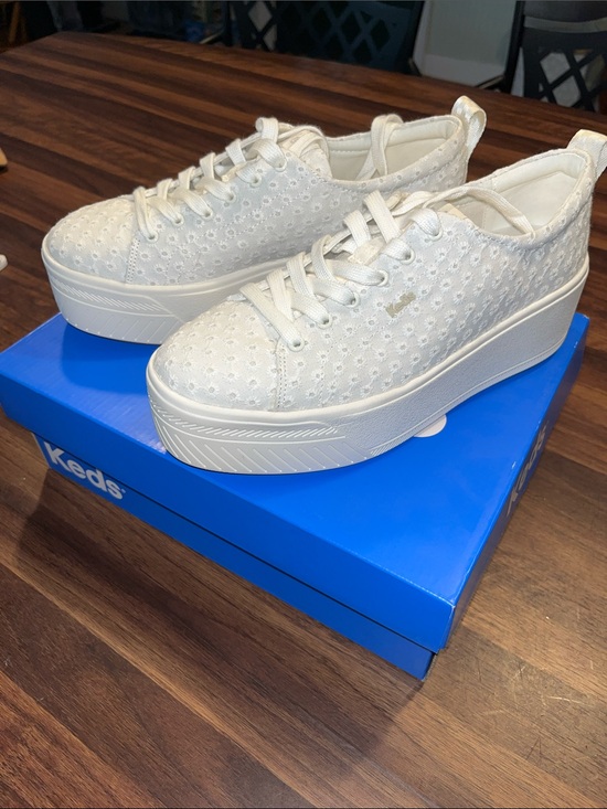 Keds Shoes - Keds Women’s Platform Eyelet Sneakers - White